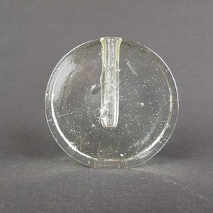 Vintage WALTHER SOHNE Solifleur Transparent Glass Vase West Germany 1960s 1970s