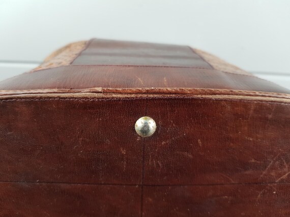 Vintage Python Snakeskin Leather Shoulder Bag – G… - image 11