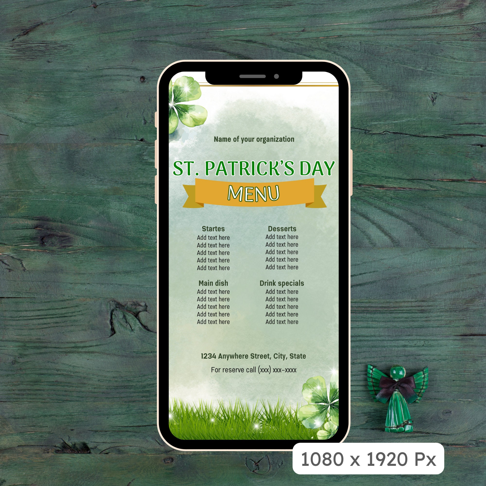 St. Patrick's Day Menu Flyer, Cocktail Party, Menu Template, Invite ...