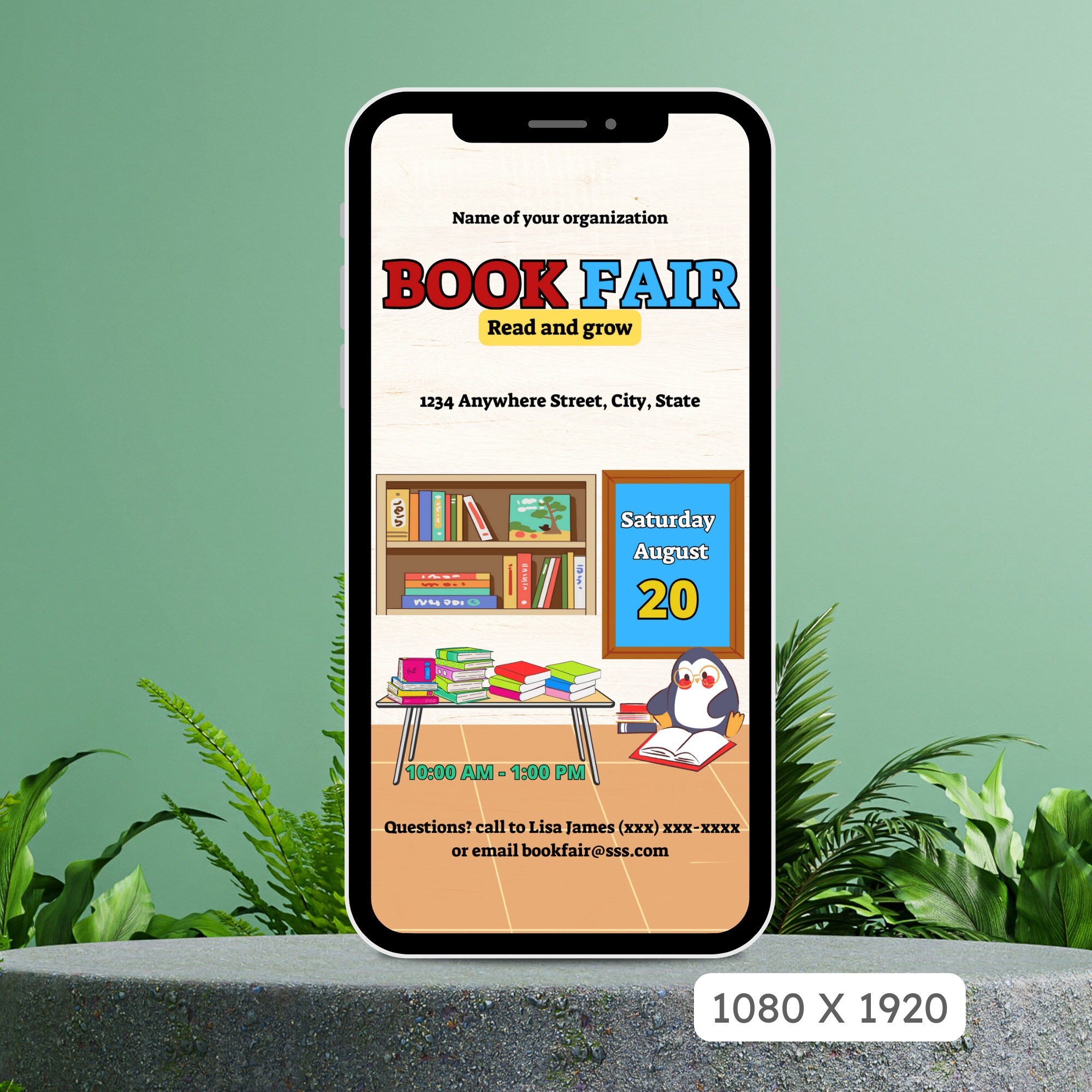 Book Fair Flyer, Scholastic Book, Fair Reading Party, School Fundraiser ...