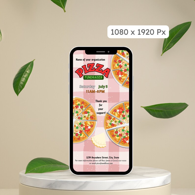 Pizza Fundraiser Flyer Fundraising Plant Template Benefit Fundraiser ...