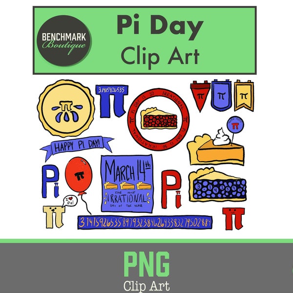 Pi Day clip art png Cute Pi Day illustrations Digital Pi Day idea clip art math Pi Day math nerd Pi Day clip art for teachers Pi Day party