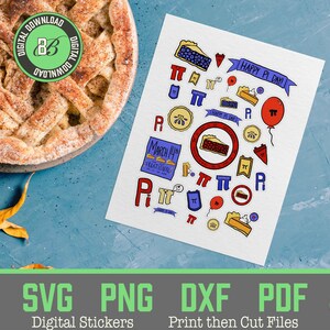 Printable Pi Day Sticker Pack, Math-themed (digital Download) - Etsy