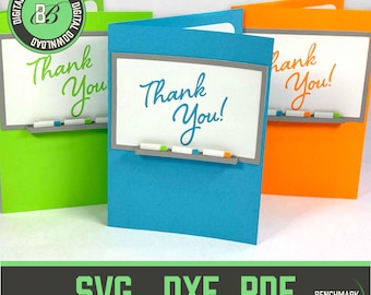 3D White Board Thank You Card SVG: Teacher Appreciation (Digital Download)