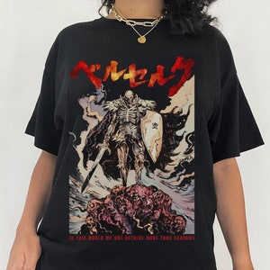 Skull Knight SK Warrior Anime Manga T-Shirt, Japanese Shirt, Cool Anime Gift, Graphic Tees