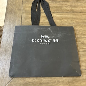 Torba papierowa Coach 16x13 czarna