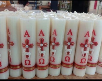 Exquisite and Beautiful Handmade Paschal Candle a true work of art, crafted by skilled artisans in Mexico.