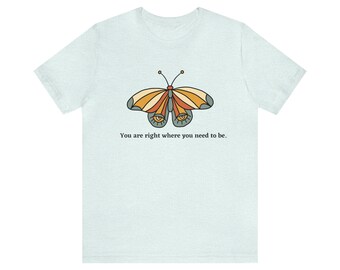 T-shirt papillon, T-shirt tendance, T-shirt pour adolescentes