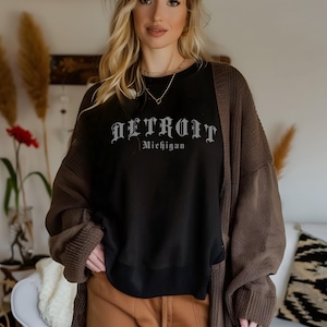 Detroit Michigan  Unisex Garment-Dyed T-shirt, Detroit Michigan t-shirt, Detroit shirt, Detroit Michigan souvenir gift for him/her, Detroit