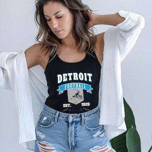 Detroit tank top, Detroit,Detroit football tank top, football Season TShirt,football Lover Gift, Racerback tank top,lion,sunday vibe Detroit