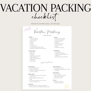 Urlaubsverpackung Checkliste