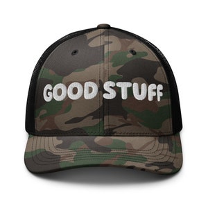 GOOD STUFF  Camouflage trucker hat
