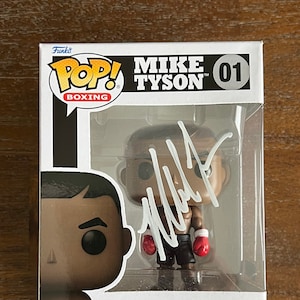 Mike Tyson Hand Singed/Autographed Boxing Funko Pop #1 - with COA