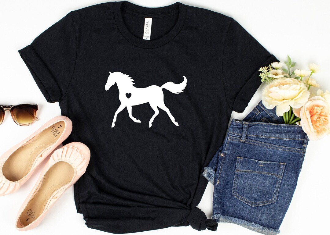 Horse Shirt Horse Child Shirt Girls Horse Shirt Gift for Etsy