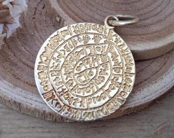 Phaistos Disc - Golden medal - Accessory for her