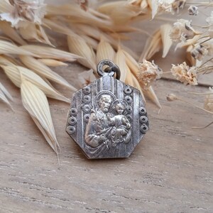 Antique Medal Saint Joseph - Etsy
