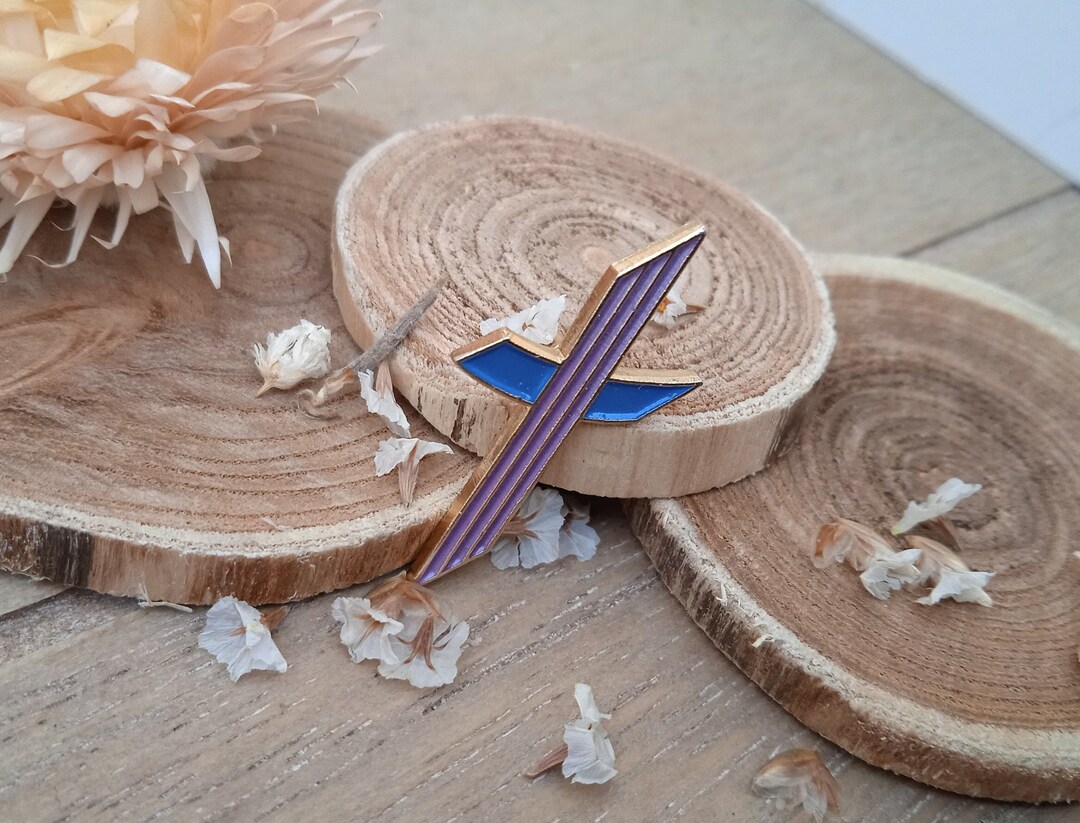 Cross Golden Lapel Pin - Christian Accessory - Etsy