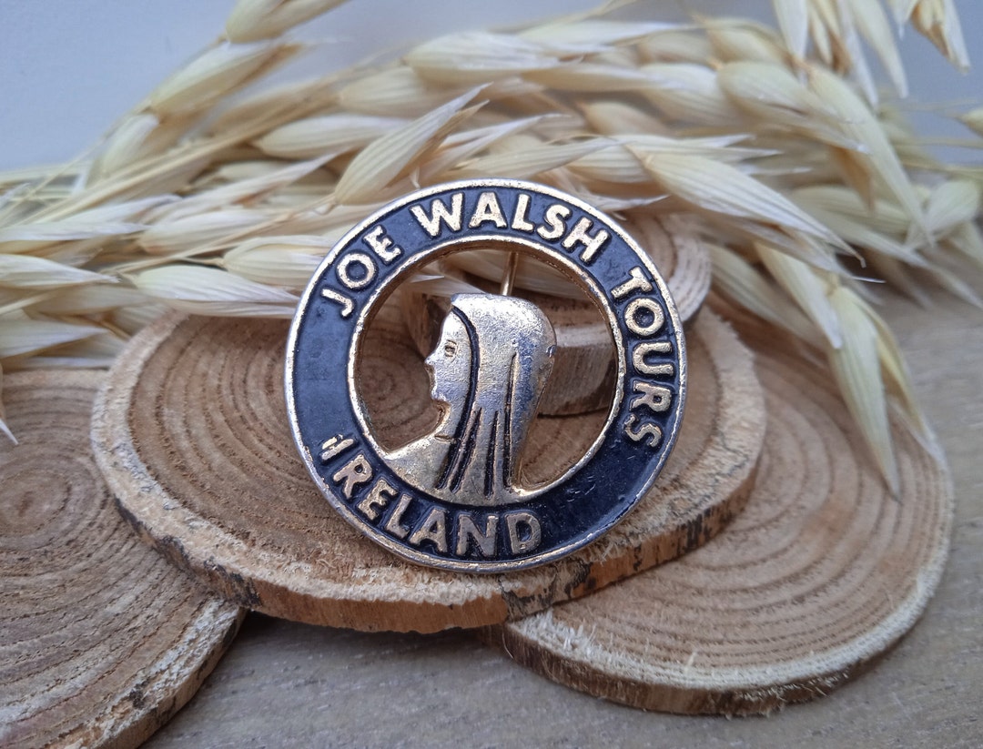 Antique Religious Joe walsh tours ireland brooch pin Pilgrimage Badge Blessed Virgin Mary Etsy