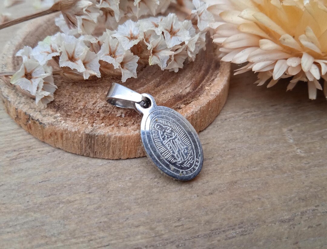 Our Lady of Lourdes Medal -religious Pendant Blessed Virgin Mary ...