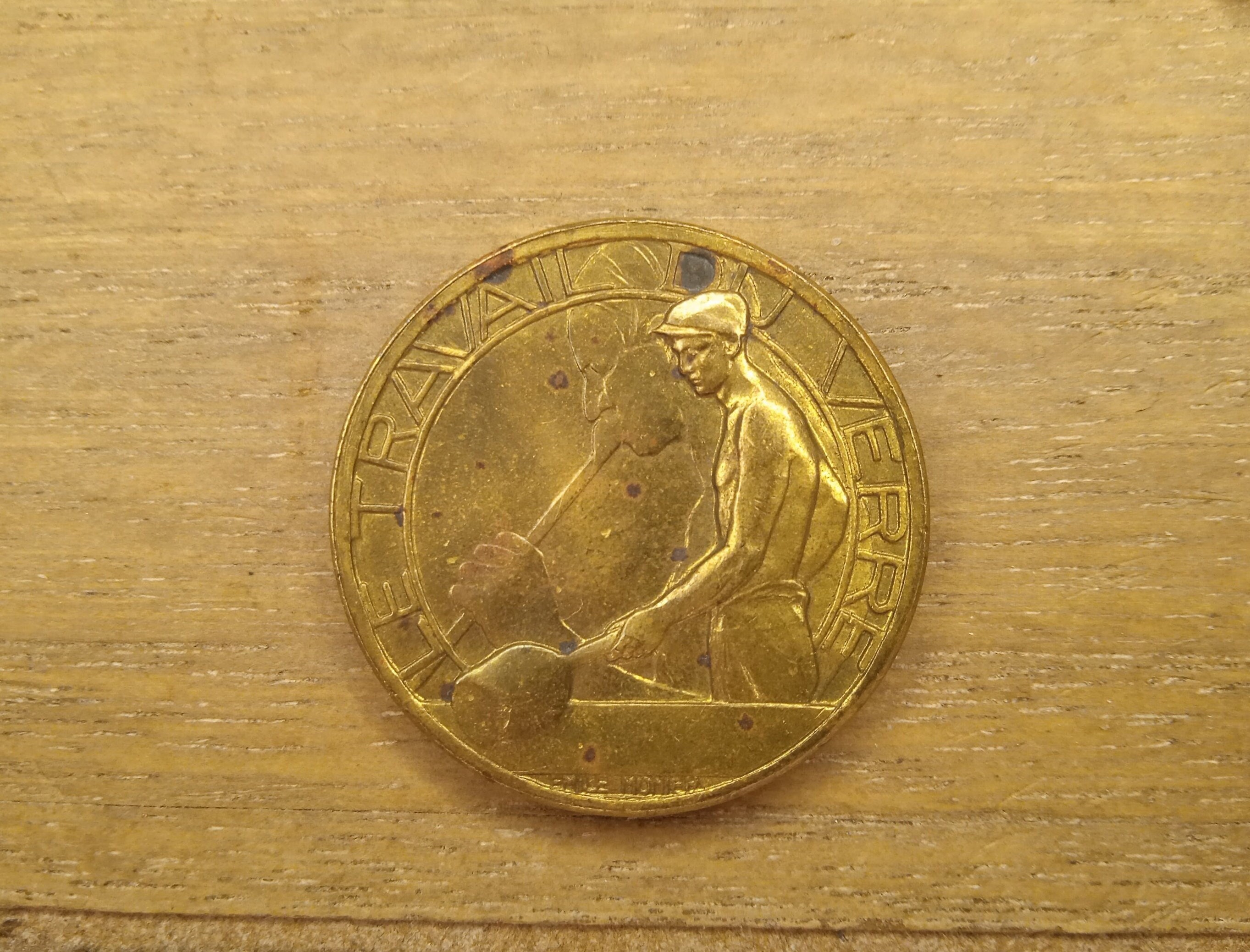 1937年パリ万国博覧会記念コイン - 芸術と技術 - ガラス工芸メダル