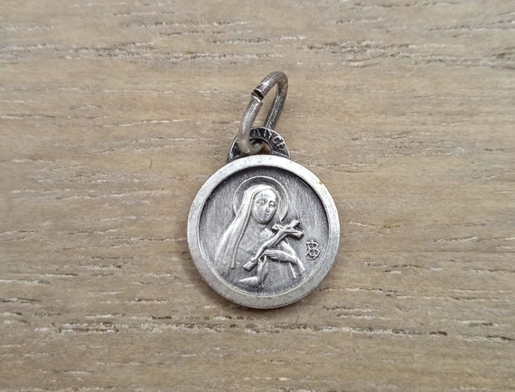 Antique pendant Saint Rita of Cascia - Religious … - image 2