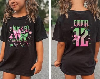 Personalized Wicked Birthday Girl Shirt, Wizard of Oz Tee