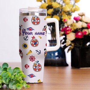 Personifiera Disney Cruise Musse Pigg-mugg, Disney-familjeresa 2026, Anpassad Disney-mugg med tryck, Anpassad födelsedagspresent bild 2