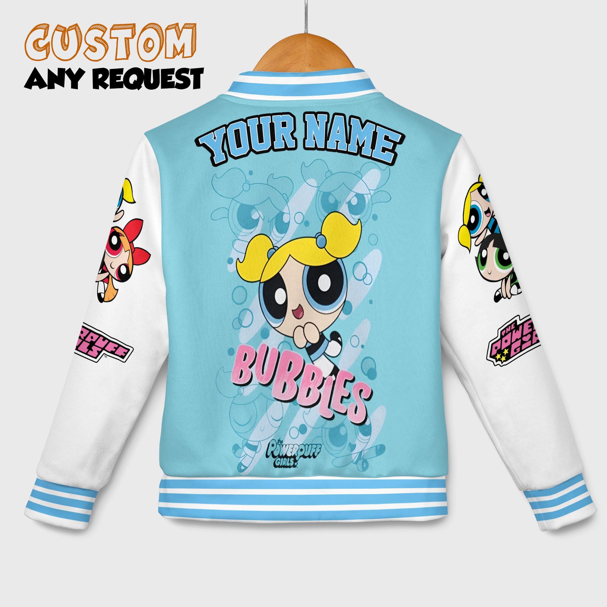 Personalized Bubbles the Powerpuff Girls Varsity Jacket, Custom the ...