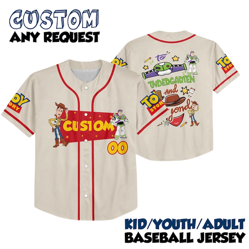 Toy Story Custom Back to School Shirt To infinity and Kindergarten Shirt Pre-K Shirt 2025 First Grade Tee Kids Shirt Custom Toy Story School image 1