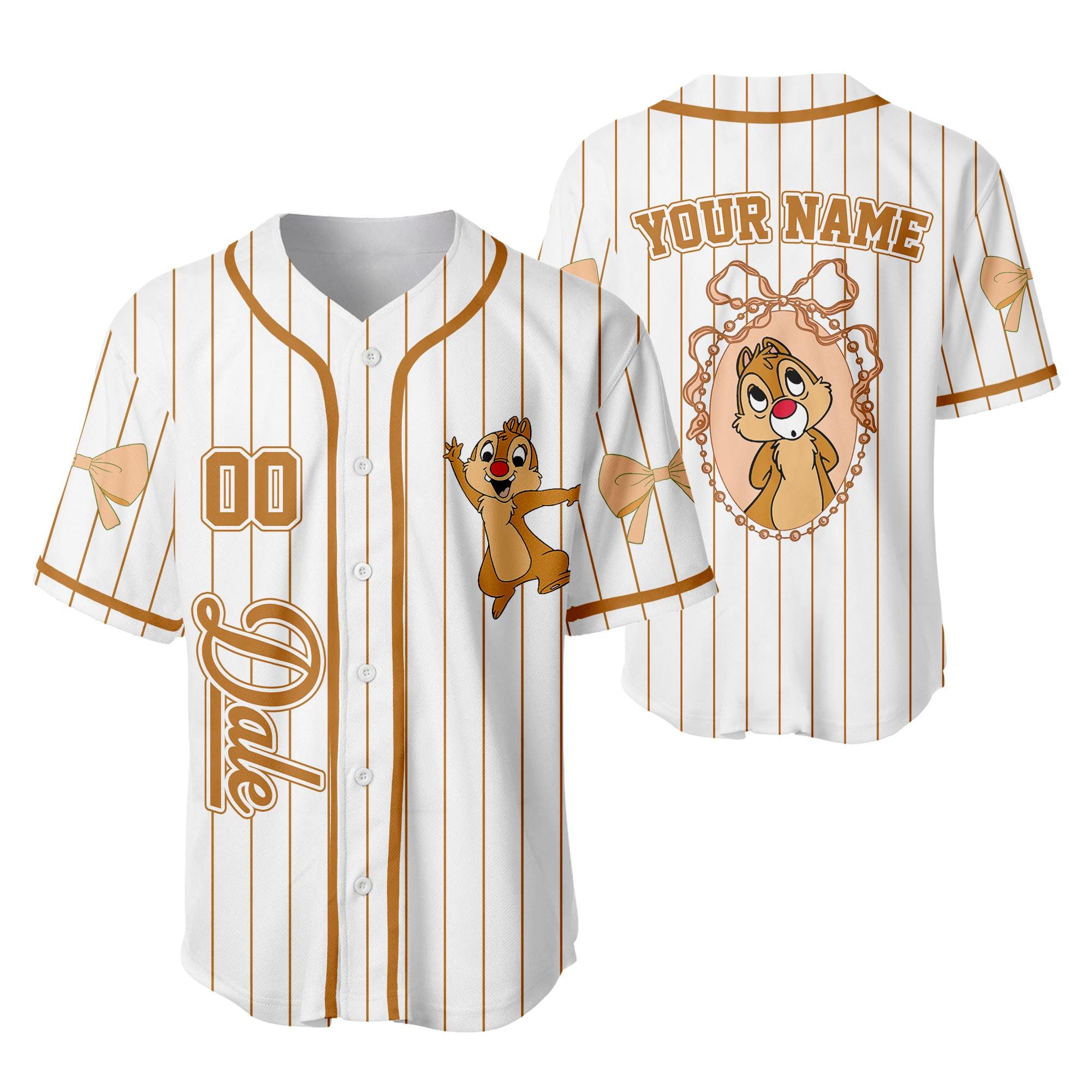 Discover Custom Coquette Dale Baseball Jersey, Disney Chip and Dale Jersey, Disneyland Baseball Team Outfit, Birthday Gift