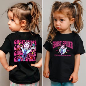 2-sided Spidey and His Amazing Friends Shirt, Ghost Spider Spin Matching Tee, Comic Tee, WDW Family Trip Gifts