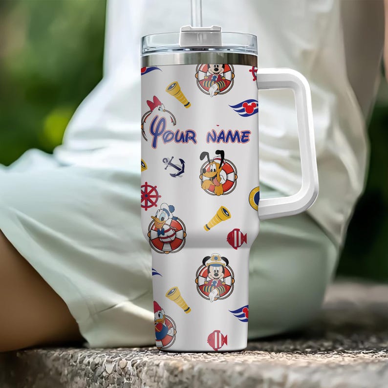 Personifiera Disney Cruise Musse Pigg-mugg, Disney-familjeresa 2026, Anpassad Disney-mugg med tryck, Anpassad födelsedagspresent bild 5