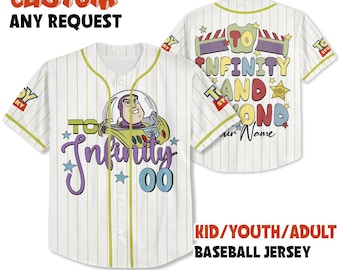 Buzz And Woody Matching Baseball Jersey, To Infinity And Beyond Shirt, Toy Story Boys Disney, Brother Sister Disney Shirts, Kids Disney