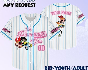 Custom Powerpuff Girls Baseball Jersey: Buttercup Fan Gift