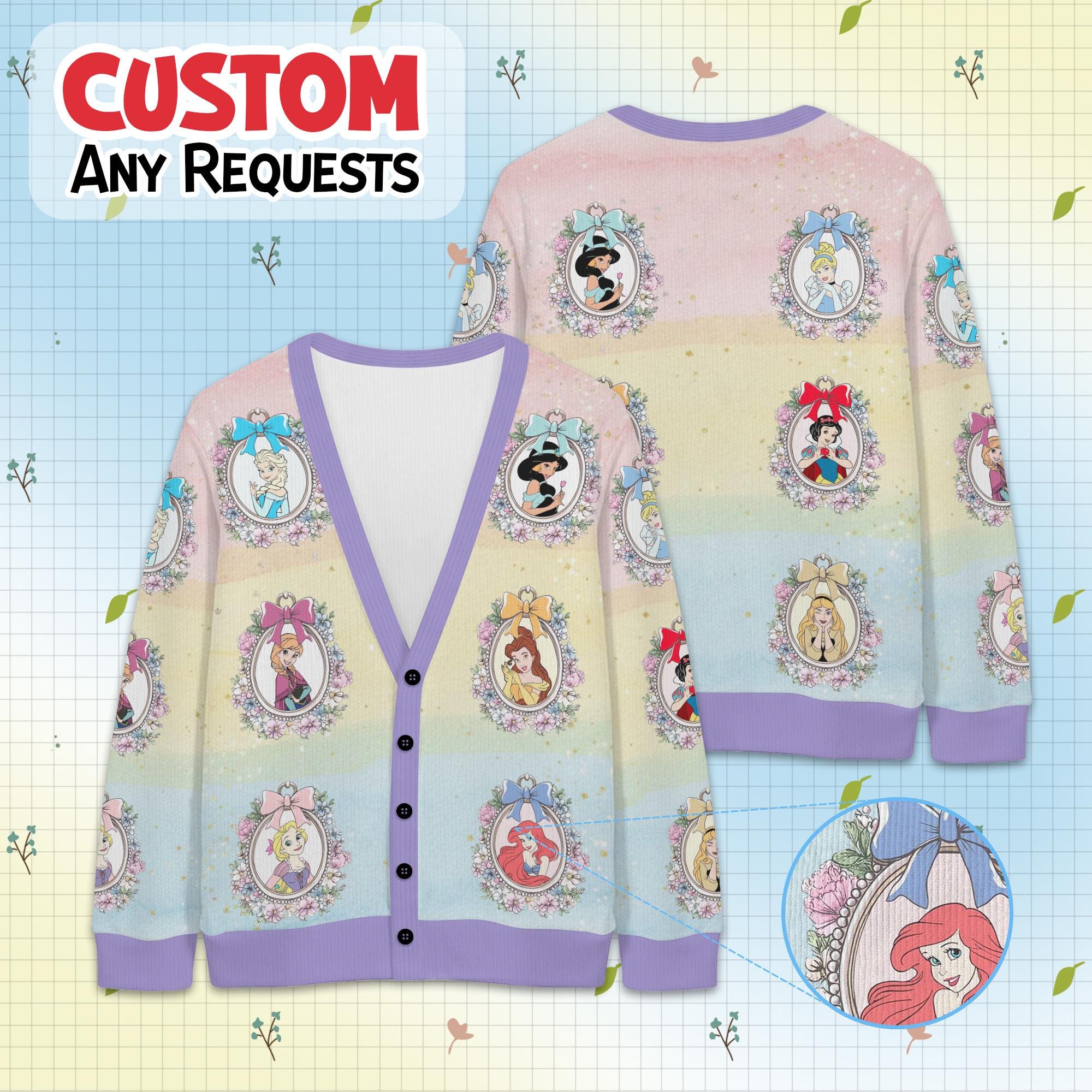 ラプンツェル カーディガン Disney Tangled Rapunzel Initial Crochet Women's Cardigan