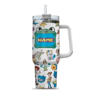 Custom Toy Story Tumbler With Handle, You've Got A Friend In Me Tumbler 40oz, Cute Pixar Gift For Disney Fans, Tumbler Gift For Friends image 3