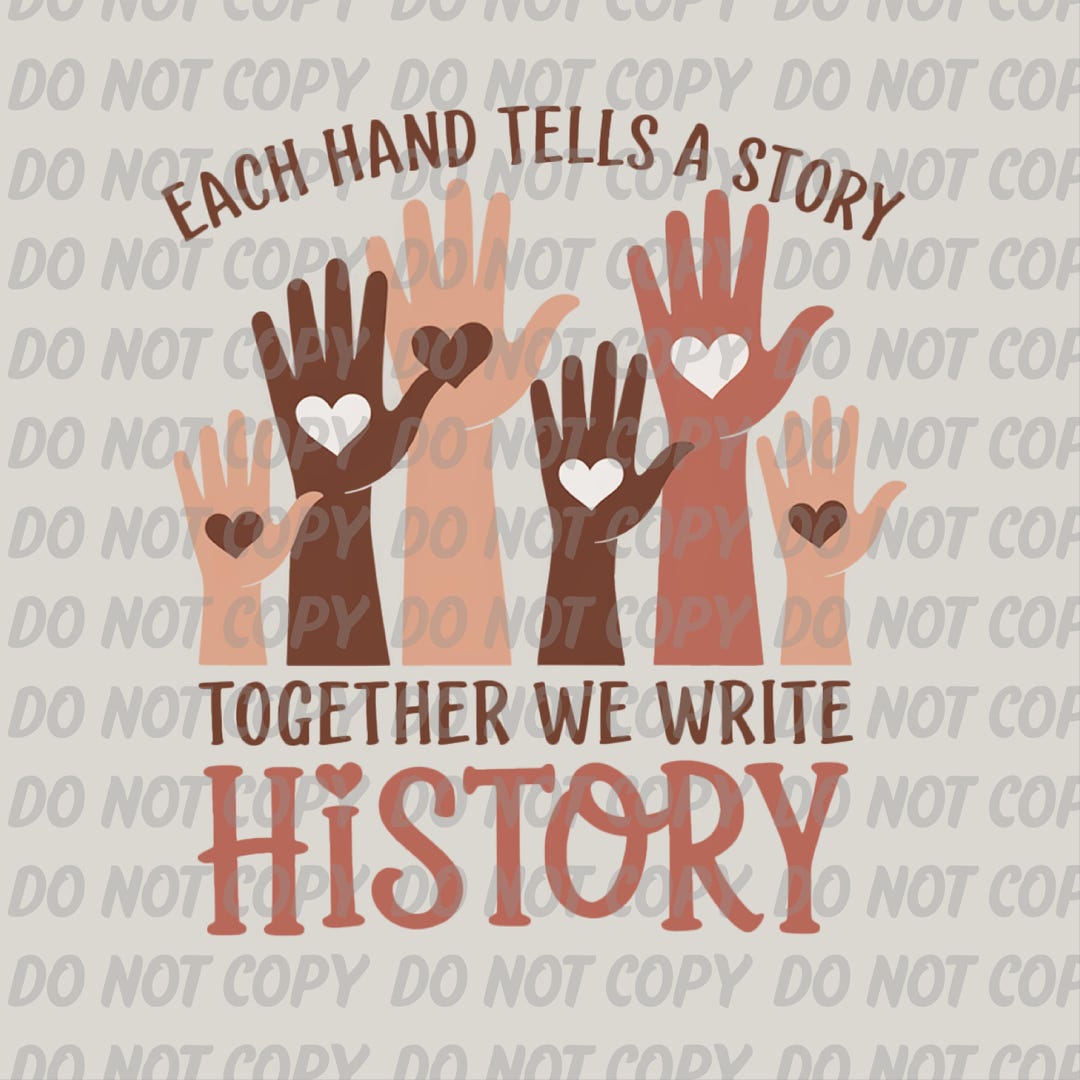Together We Write History Diversity Png Inclusion Shirt Black History