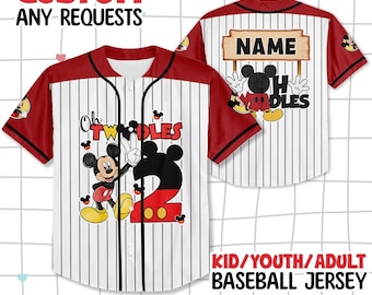 I‘m Twodles, Mickey Birthday Baseball Jersey, Mickey Mouse Party, Disney Birthday Shirt, 2ND Birthday Shirt, Disneyland Trip