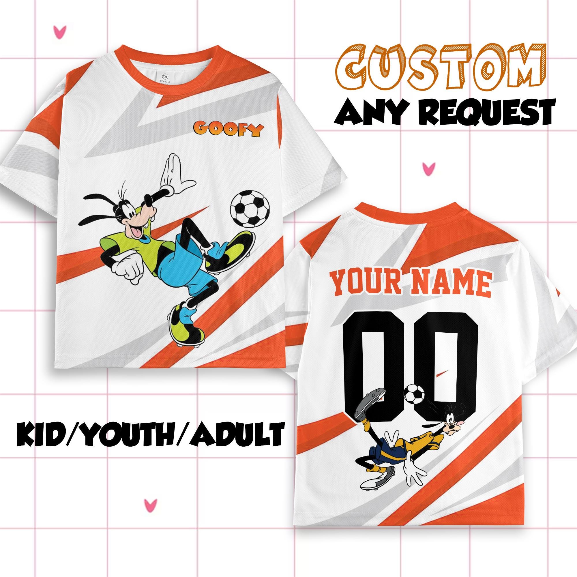Personalized Disney Goofy Soccer Jersey Shirt, Disney Goofy Shirt