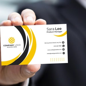 Business Card Design Editable Template, Instant Download, Canva Template,  Business Card, Canva Business Card,