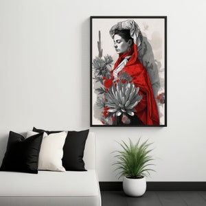 Beautiful &quot;Hacendada&quot; Art Print, Stunning Portrait Of An Elegant Mexican Landowner. Mexican Art Print On Photo Paper Pro Luster