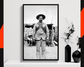 Pancho Villa Historical Photo Print, Stunning Portrait Of Mexican Revolutionary On Photo Paper Pro Luster. Digitally Restored Photograph