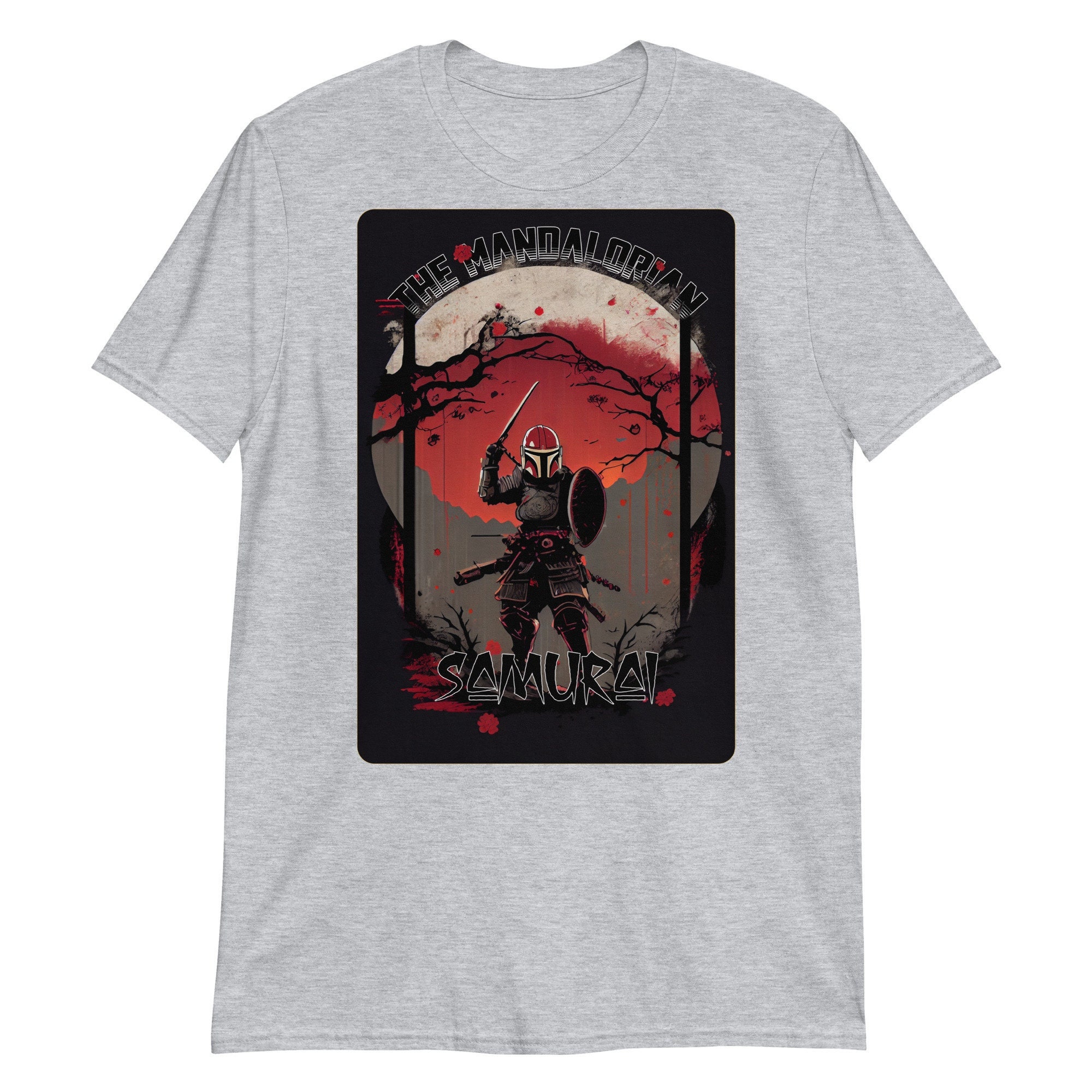 Discover The Mandalorian Samurai Red Japanese T-Shirt