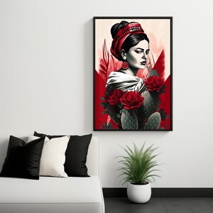 Beautiful &quot;Hacendada&quot; Art Print, Stunning Portrait Of An Elegant Mexican Landowner. Mexican Art Print On Photo Paper Pro Luster