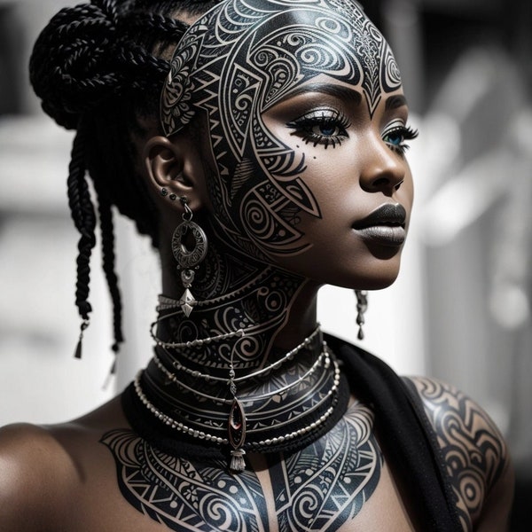 Tribal Tattoo Etsy