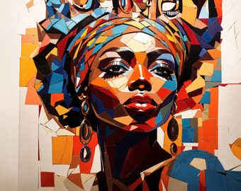 Abstract African Woman - Etsy