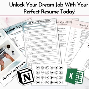 Resume Writing Notes 2 Page Resume Template, Resume Template Word & Pages, Modern Clean ...