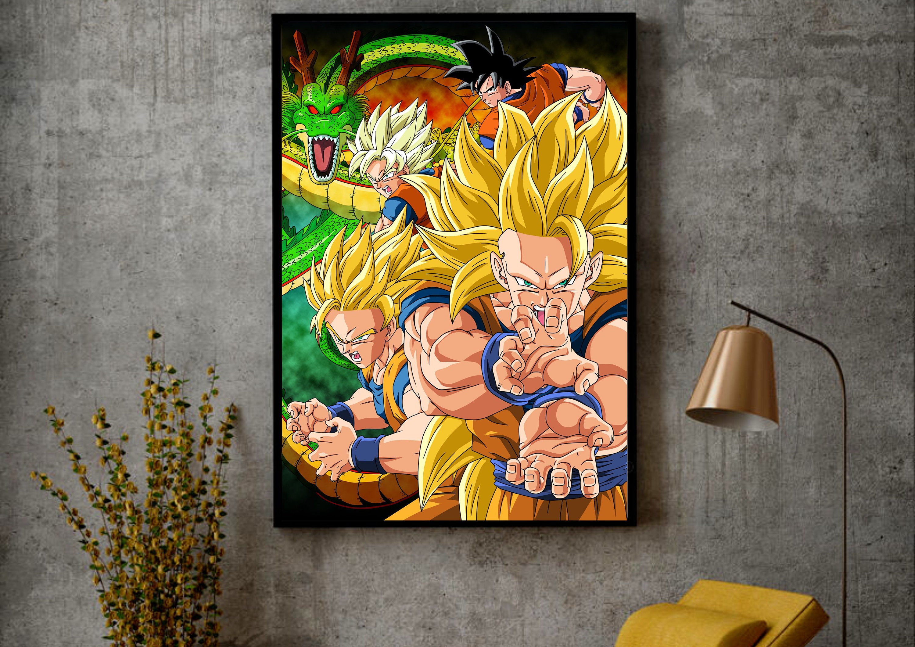 Dragonball Z Poster Anime Collage 24x36 - Dragon Ball Z Wall Art Print  Decor New