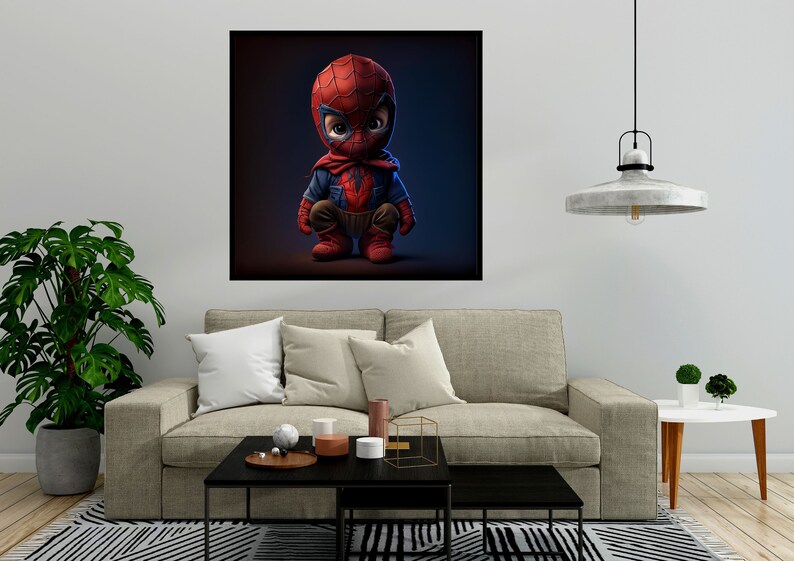 Adorable Baby Spider-man Poster Printable Marvel Superhero - Etsy