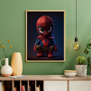 Adorable Baby Spider-man Poster Printable Marvel Superhero - Etsy